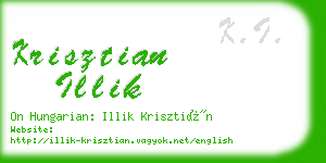 krisztian illik business card